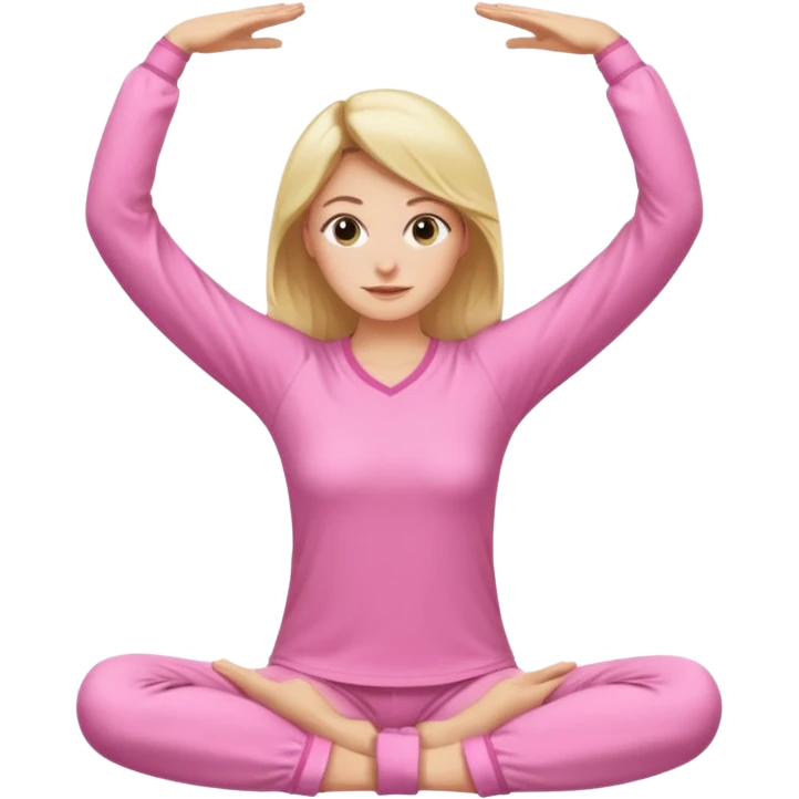 {
      "type": "human",
      "look": "pink pyjama lady, long sleeves, stretching arms",
    } emoji