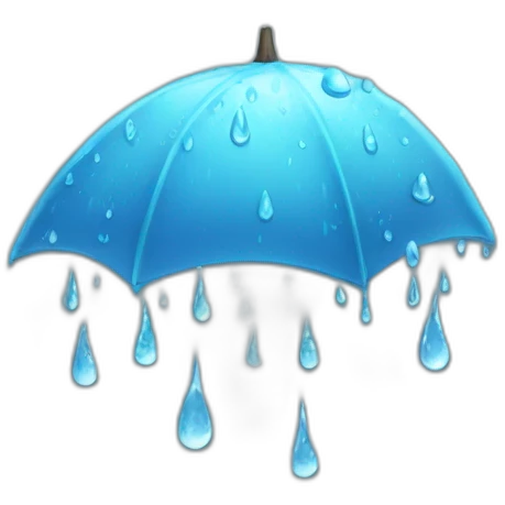 Drizzling rain drops emoji
