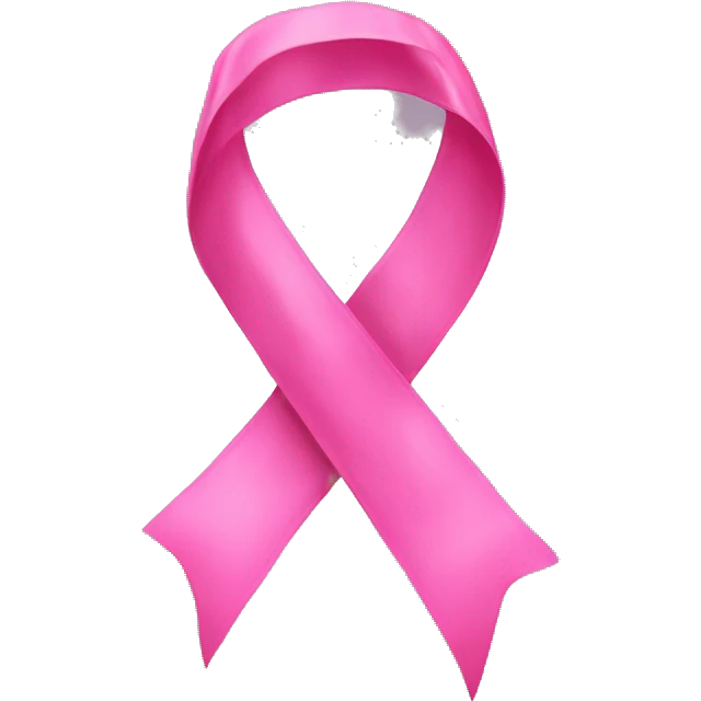 big pink ribbon   emoji