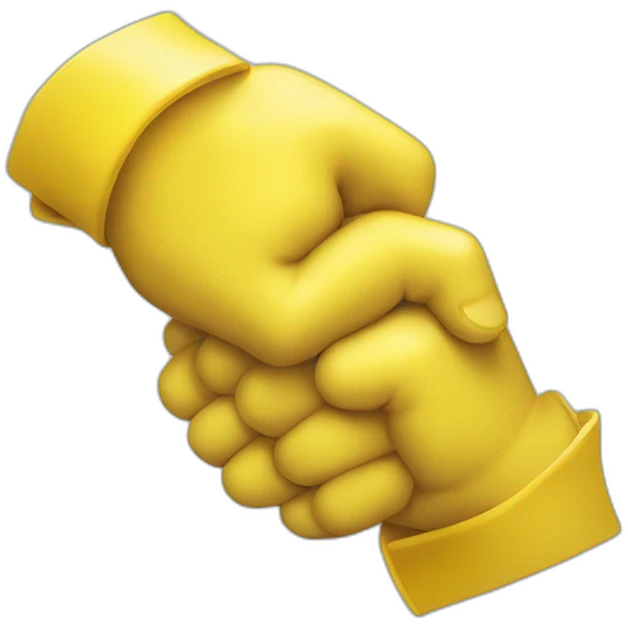 two yellow hands cracking knuckles emoji