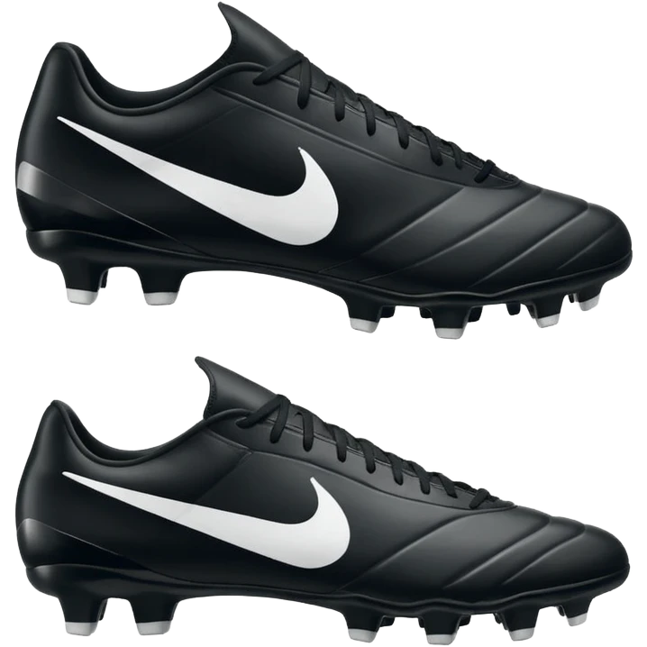 Nike soccer cleats, with visible swoosh, no text, apple emoji style emoji