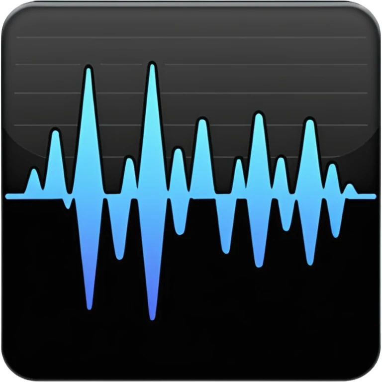 full black audio spectrum, the spectrum is black emoji