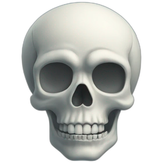 Skull in clouds emoji