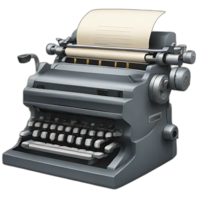 writing machine emoji
