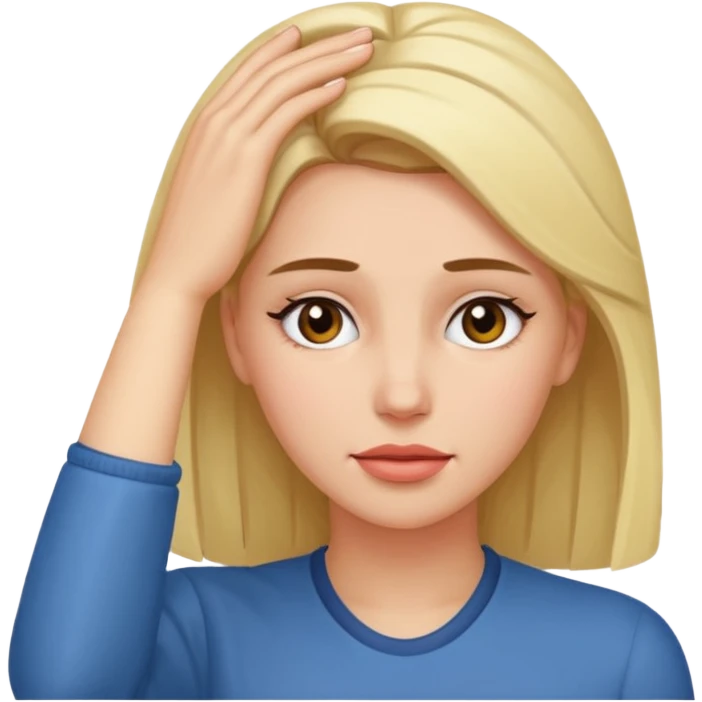 woman with hand on her forhead emoji