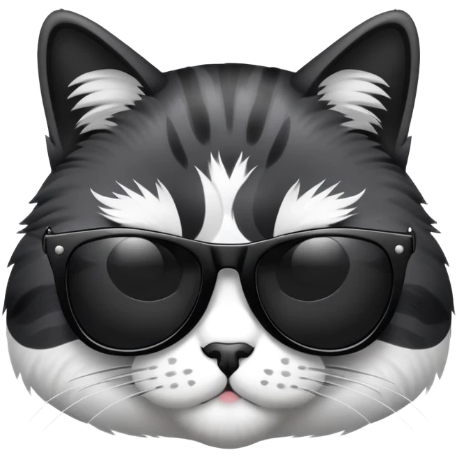 cool cat wearing sunglasses emoji