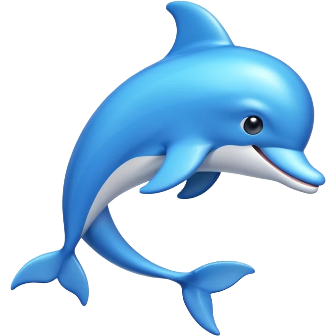dolphin shaped photo frame, emoji style emoji