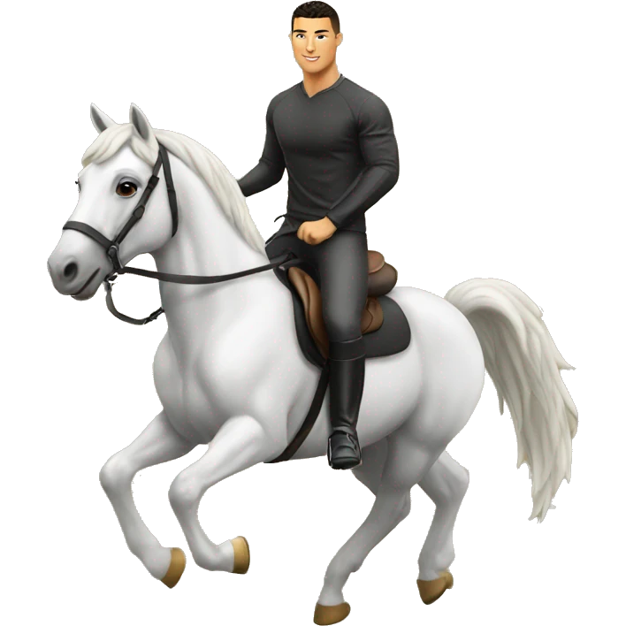 Ronaldo sur un cheval emoji