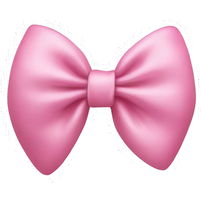 Pink bow emoji