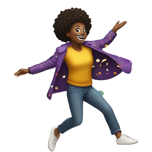 Fabulously falling emoji