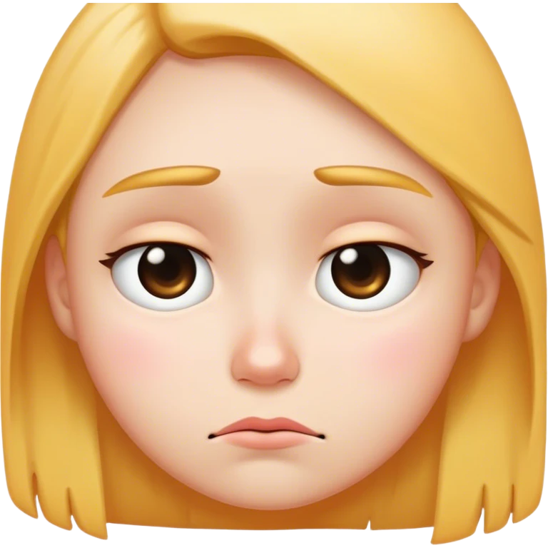 Cute sad face emoji