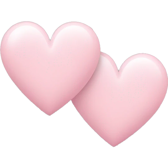 pastel Pink double hearts emoji