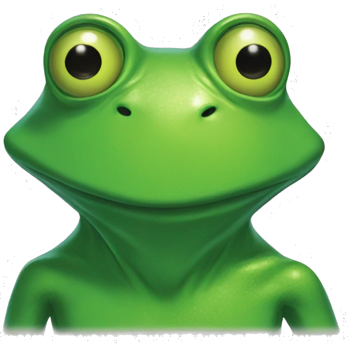 a a green anthropomorphic frog with a humanoid body, from Furie's 2005 comic Boys Club emoji