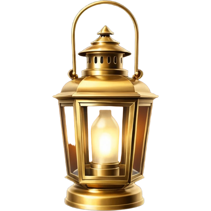 an edwardian-era lantern someone would carry on a dark winter night emoji