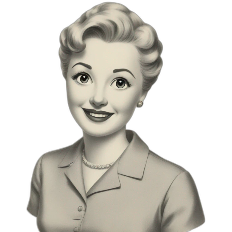 1950s book of pencil illustrations emoji
