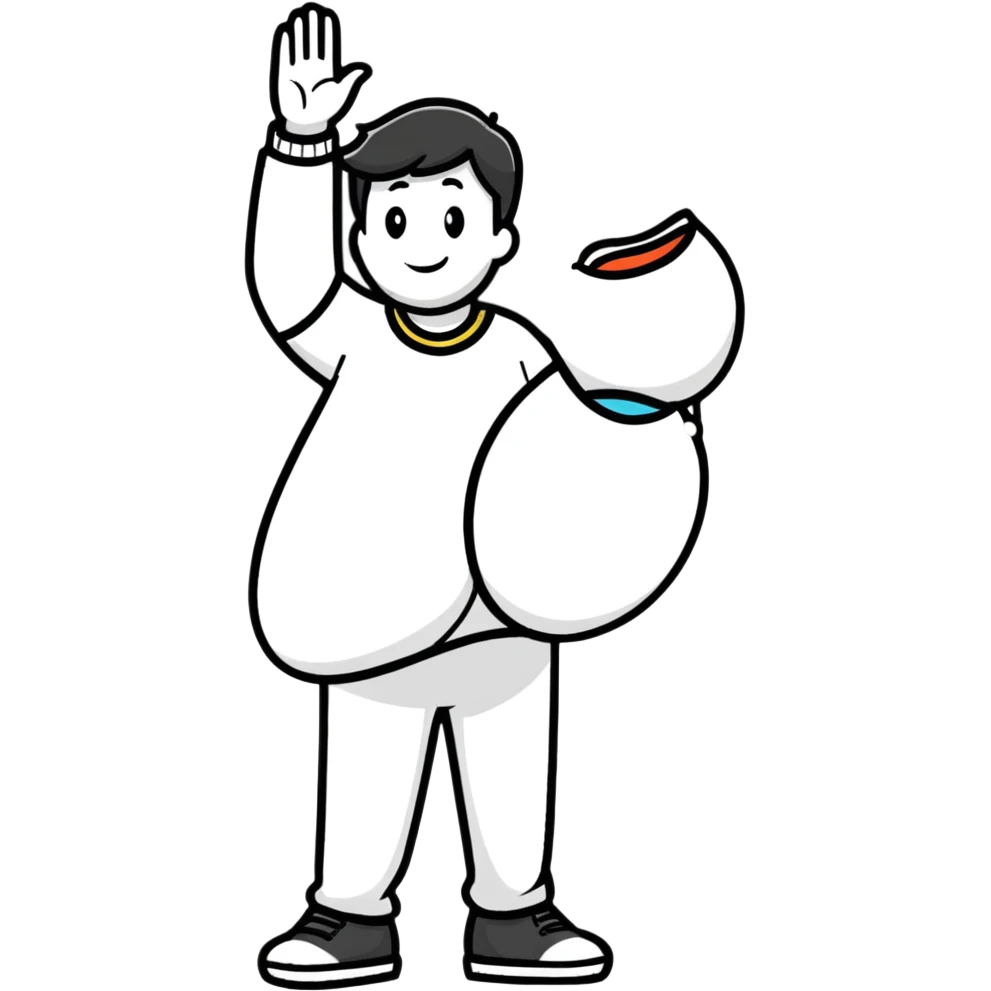 pregnant man saluting emoji