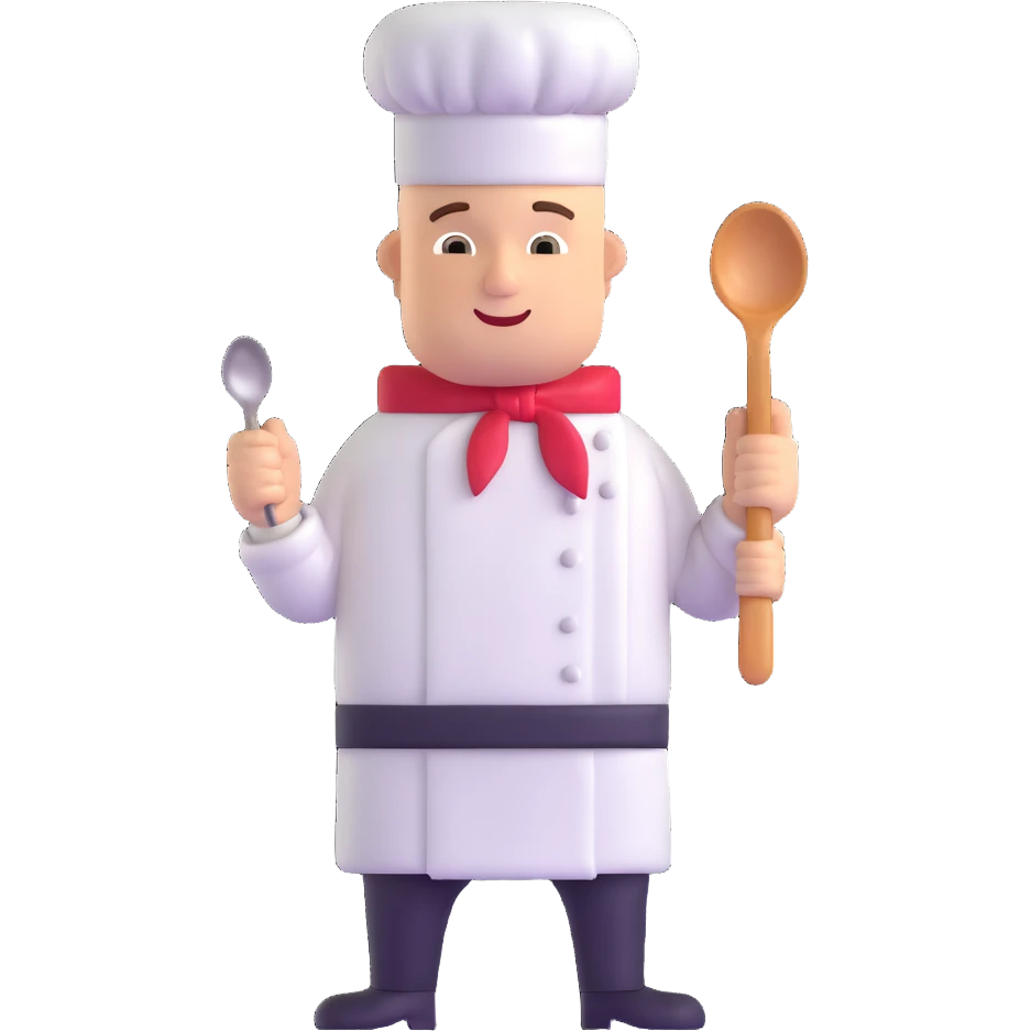 chef holding a spoon emoji