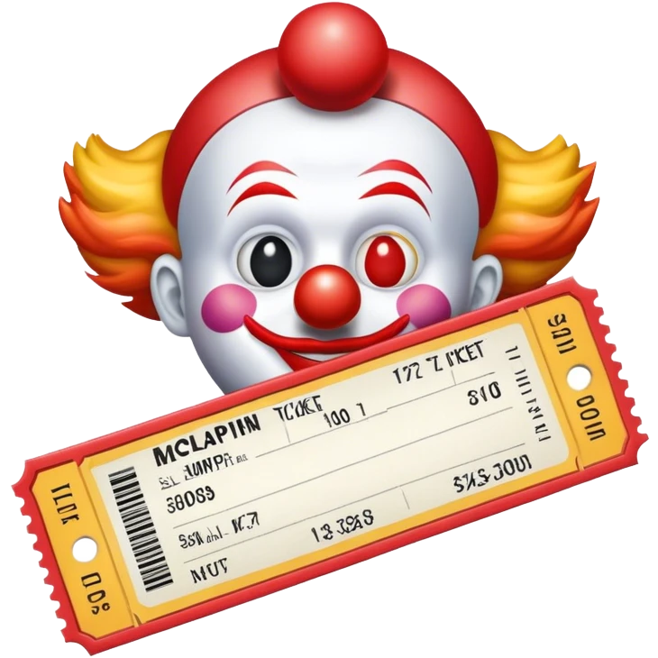 McSlappin' Ticket with Clown emoji