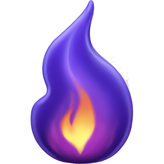 Purple flame emoji