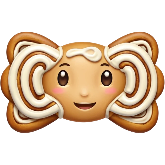 cinnamon roll bowtie emoji