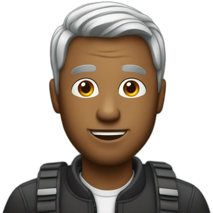 bold man with laptop emoji