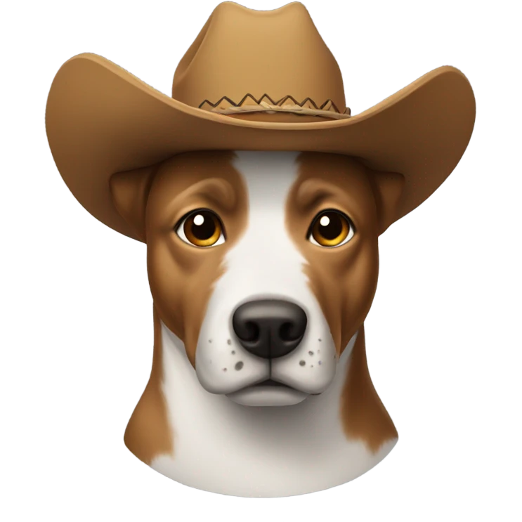 Dog with a cowboy hat  emoji