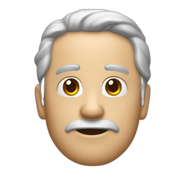 un hombre de unos 40 años con una expresión de impresionado  emoji