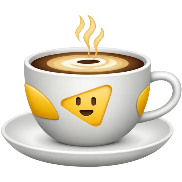 Минималистичный Эмодзи пак в Telegram для кофейной компании LABEL. Цветовая палитра: #FFFFFF, #F7FD02, #D3D3D3, # 242424 emoji