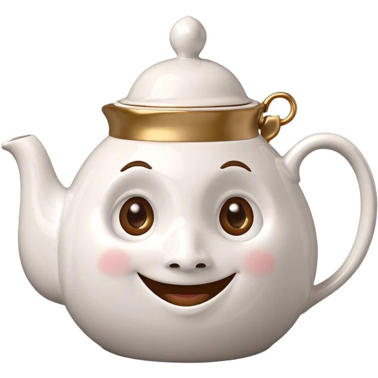 A character from the fairy tale Beauty and the Beast: Mrs. Potts, the lady who was turned into a teapot and retains the teapot's original form. emoji