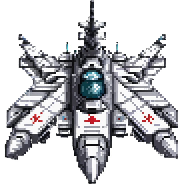 massive battleship-style space cruiser with weapon turrets emoji