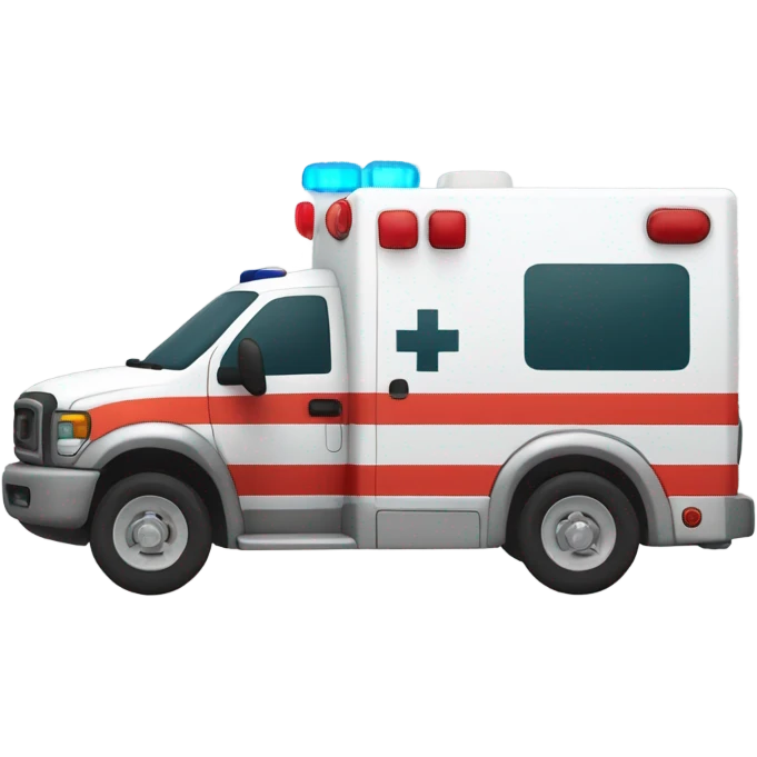 Ambulance with lights and sirens emoji