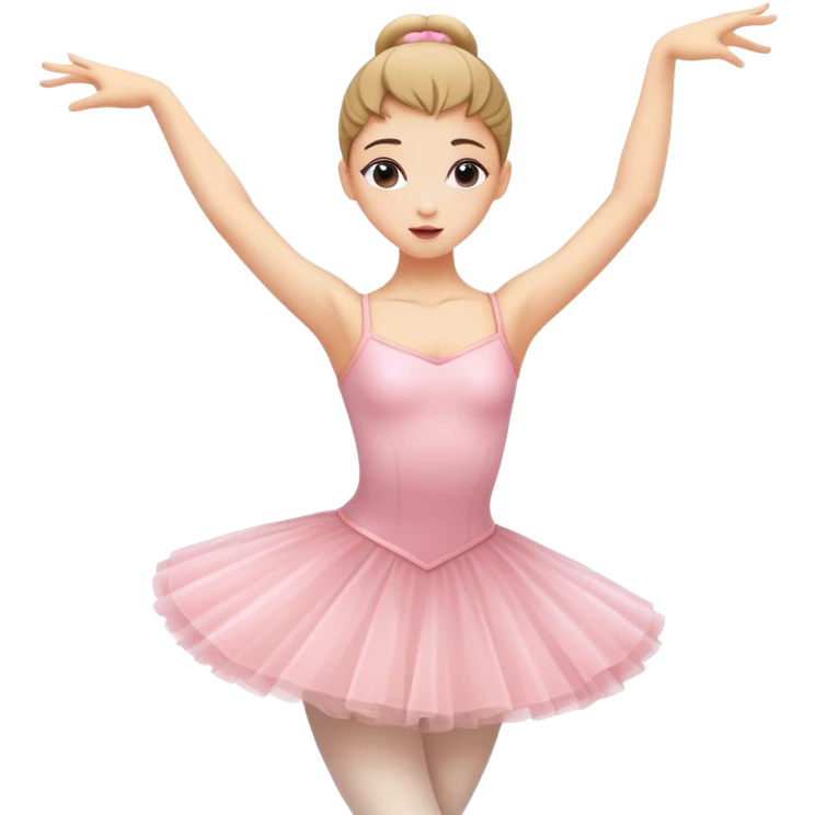 Ballerina hitting the dab emoji