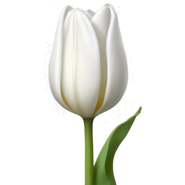 White tulip emoji