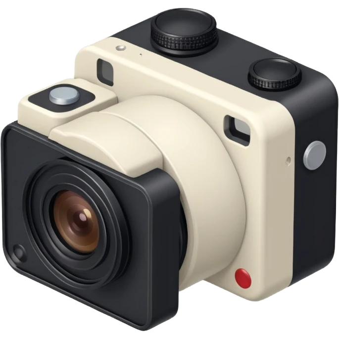 elevated 3/4 top-down isometric camera angle (≈30–35°),
camera positioned above and angled downward, emoji