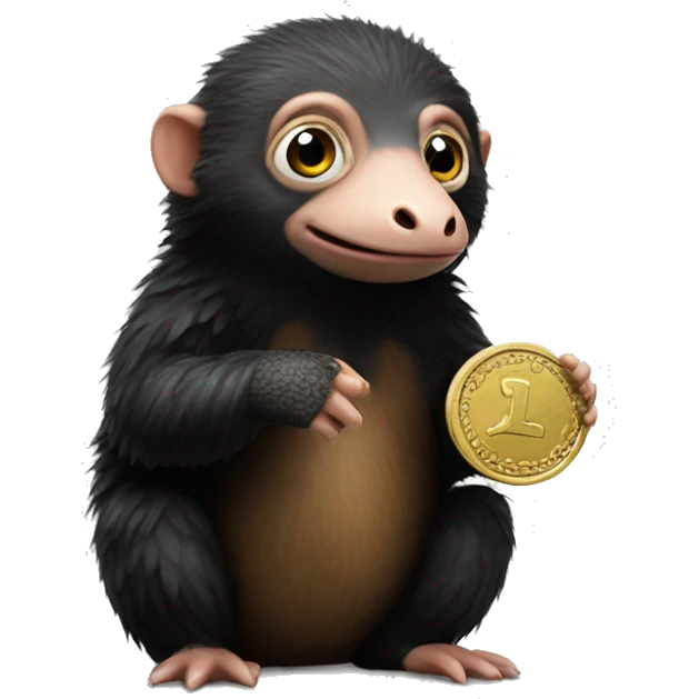 niffler with a coin emoji