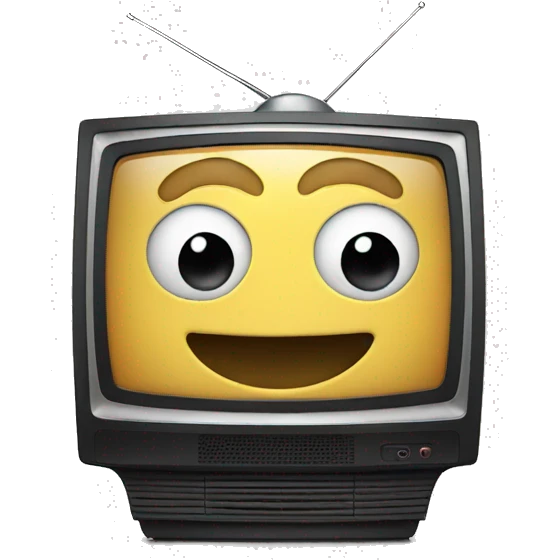 TV with advertising  emoji