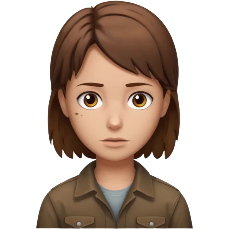 Make me a Rick grimes type hair on a girl emoji