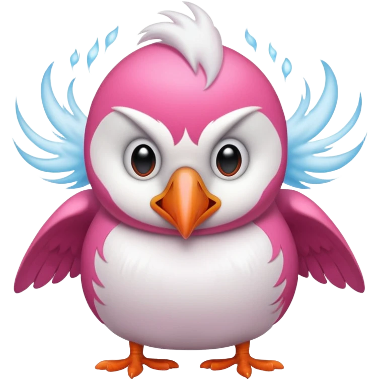 pink puffin angry steam emoji