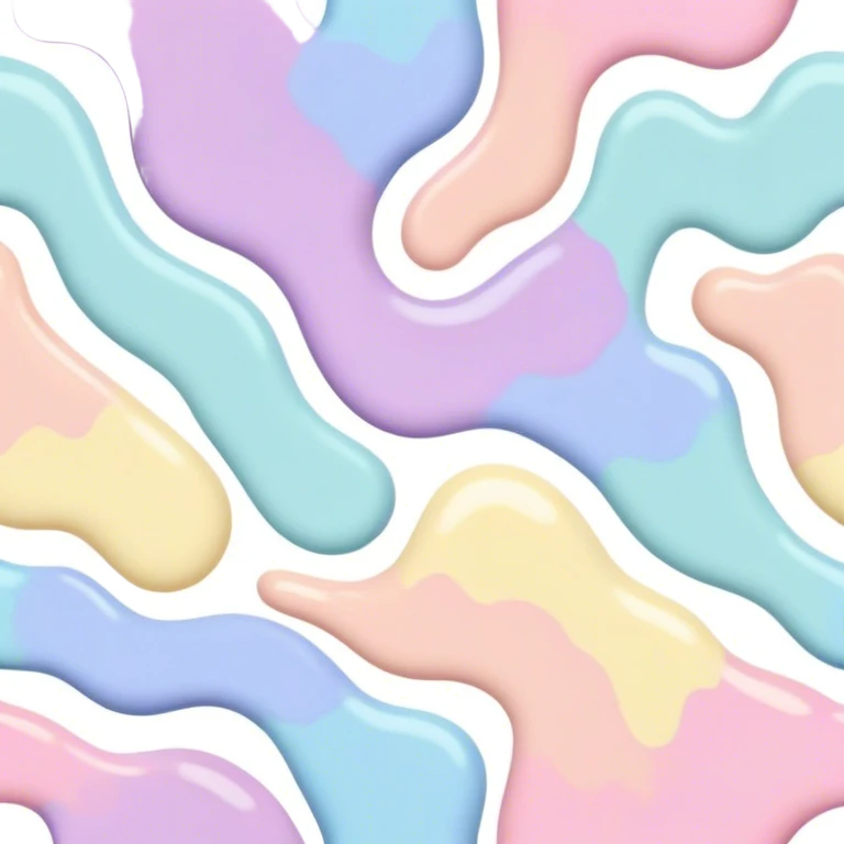 melted pastel paint colors pattern  emoji