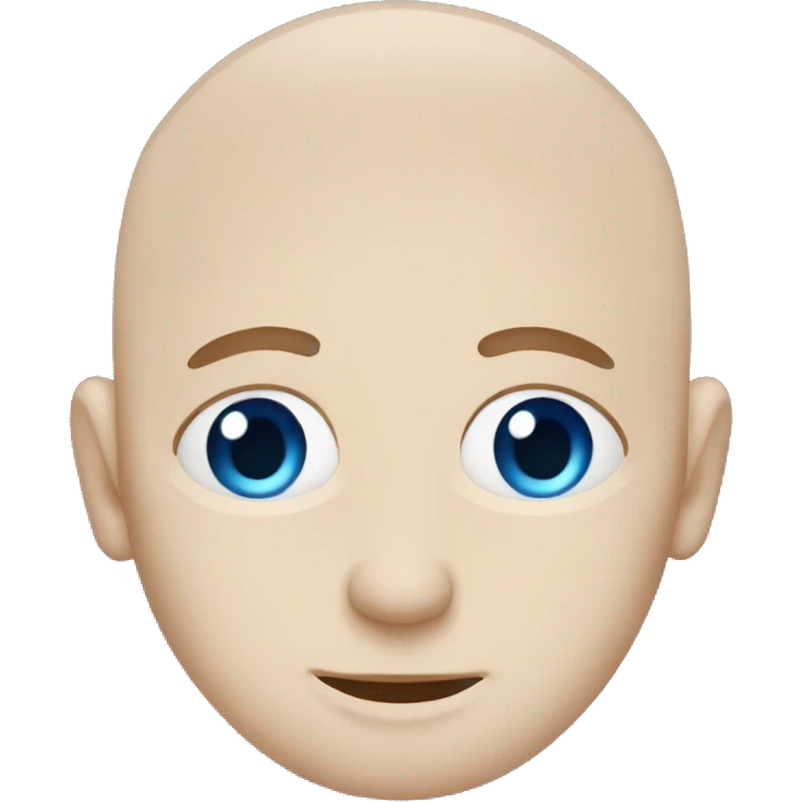 Bald white shady guy with blue eyes with his hands over his face emoji
