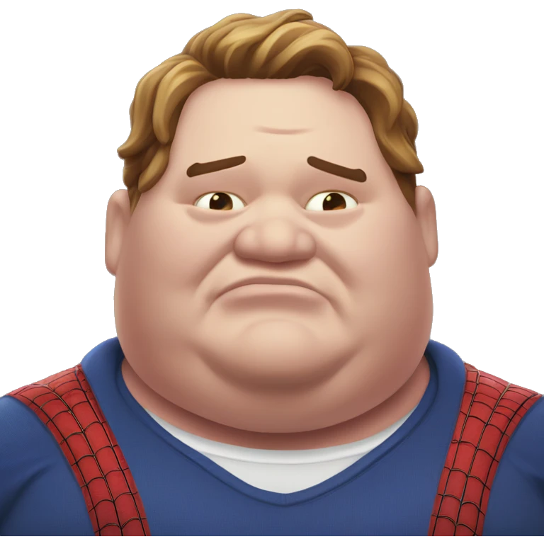 morbidly obese spider-man emoji