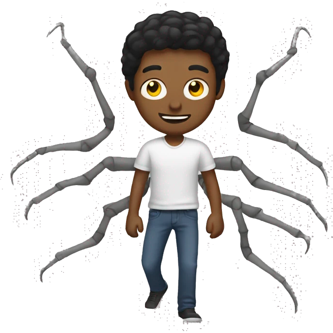 Man with spider legs emoji