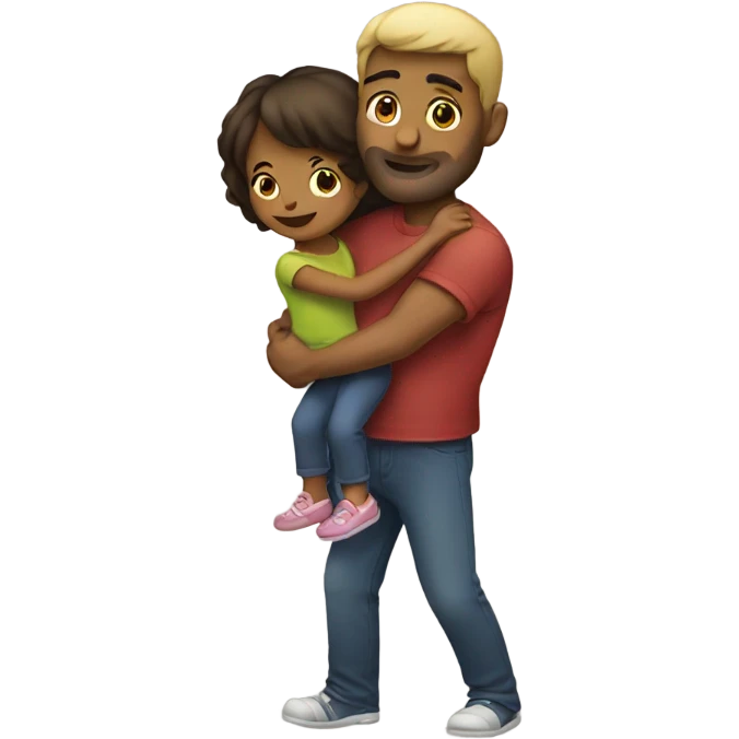 Man carrying girl emoji
