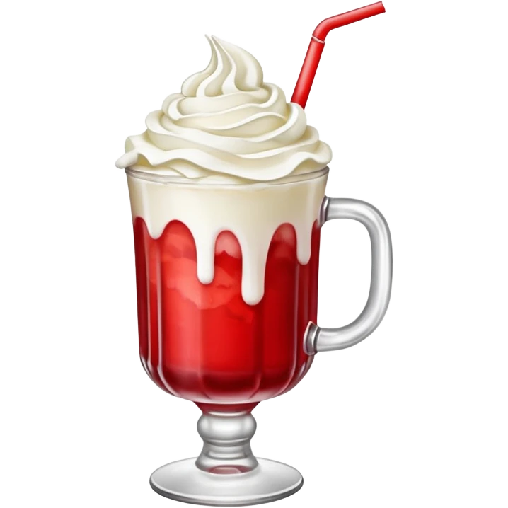 
Una bebida rossaude estar acá con nata emoji