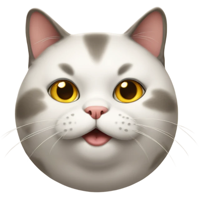 silly obese kitty emoji