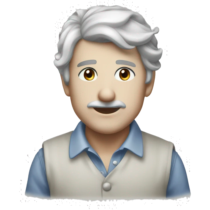 Criceto grigio con fiocco in testa  emoji
