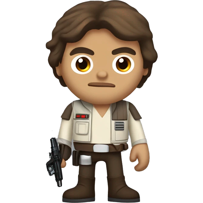 star wars version of chuck from angry birds as han solo emoji