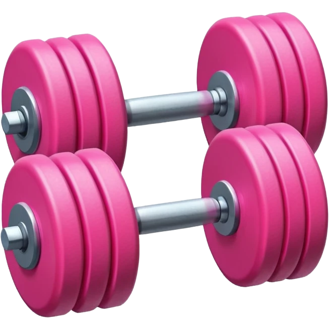 pink dumbbell emoji