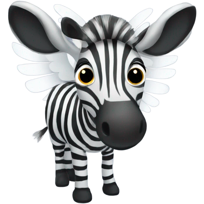 Zebra with wings emoji