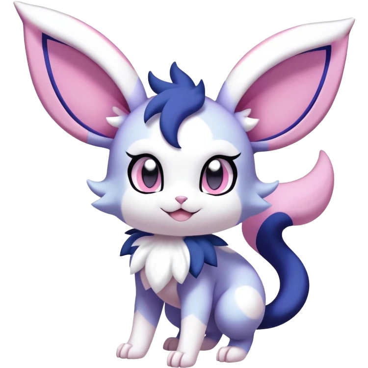 Noibat-Sylveon-Meowstic-Fakémon-hybrid-creature (full body)  emoji